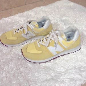 New balance 574 sneakers.  Worn one time!